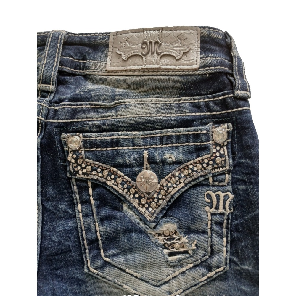 Miss Me Distressed Bootcut Jeans Size 26 x 27